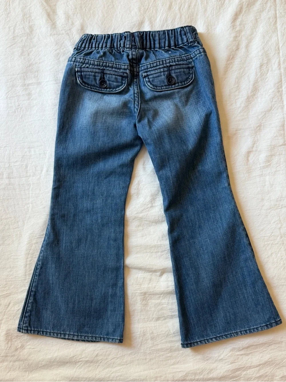 Vintage Baby Gap Flare Jeans Toddler 4Y Flap Pockets